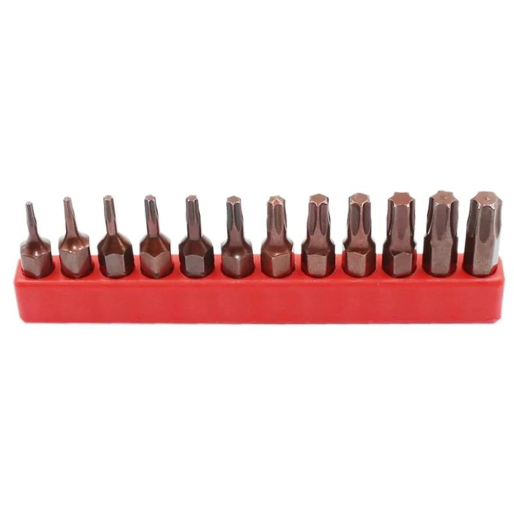 12pcs/set T6-T40 Magnetic Torx Screwdriver Bit 1/4 Inch Hex Shank For Ratchet Wrench Manual Screwdriver Electric Drill
12pcs/set T6-T40 Magnetic Torx Screwdriver Bit 1/4 Inch Hex Shank For Ratchet Wrench Manual Screwdriver Electric Drill