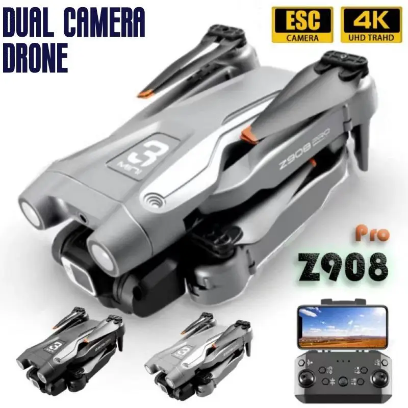 Z908Pro Drone 2.4G WIFI Mini Drone 4k Professional Camera Obstacle Avoidance Drones Helicopter Remote Control Quadcopter RC Toys
Z908Pro Drone 2.4G WIFI Mini Drone 4k Professional Camera Obstacle Avoidance Drones Helicopter Remote Control Quadcopter RC Toys