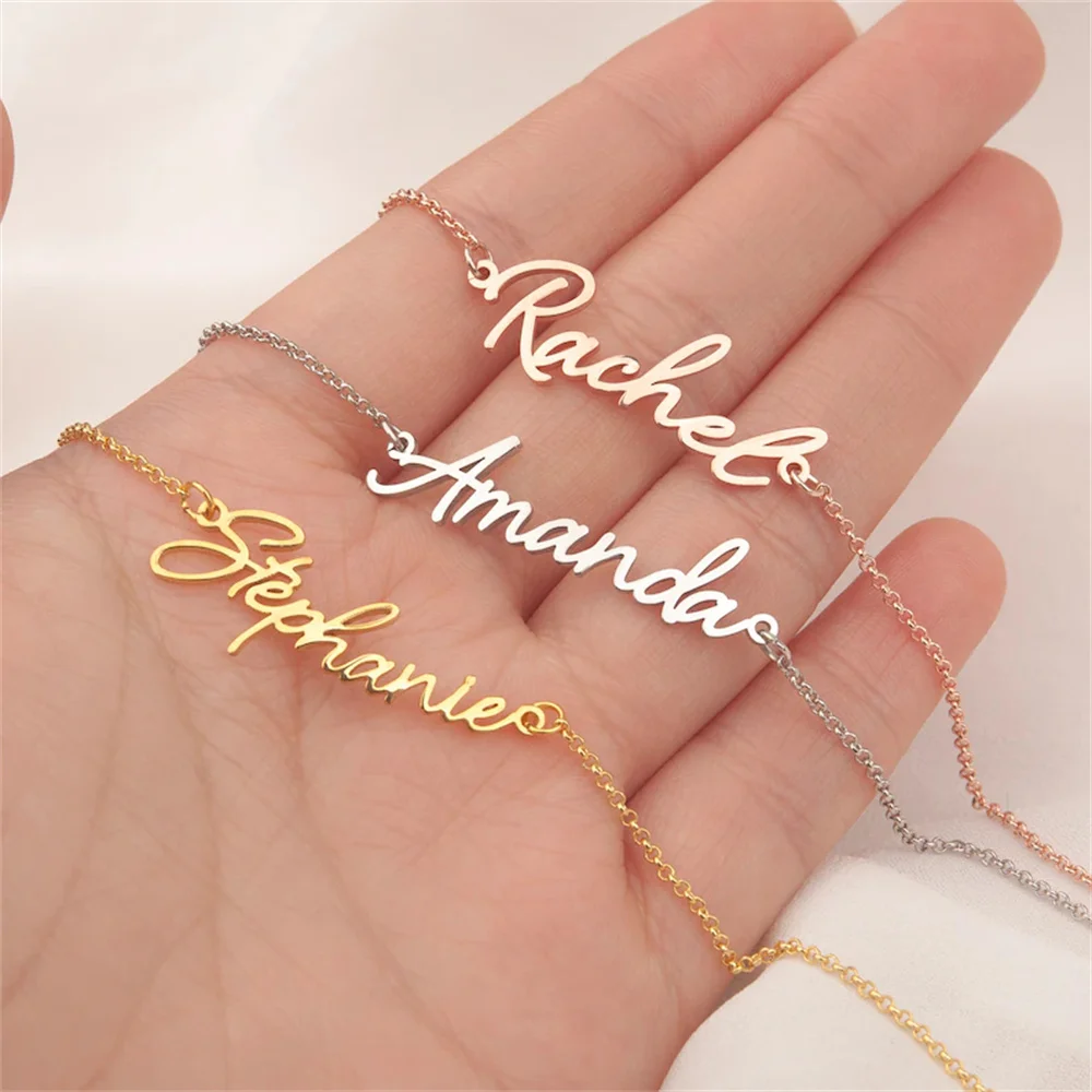 Custom Name Bracelets Gold Color Stainless Steel Nameplate Wrist Chain Fashion Women Personalize Customize Bracelet Jewelry
Custom Name Bracelets Gold Color Stainless Steel Nameplate Wrist Chain Fashion Women Personalize Customize Bracelet Jewelry