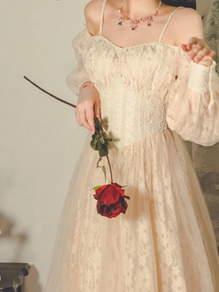 Casual Embroidery Evening Party Dresses Female 2022 Spring Court Retro Elegant Midi Dress
Casual Embroidery Evening Party Dresses Female 2022 Spring Court Retro Elegant Midi Dress