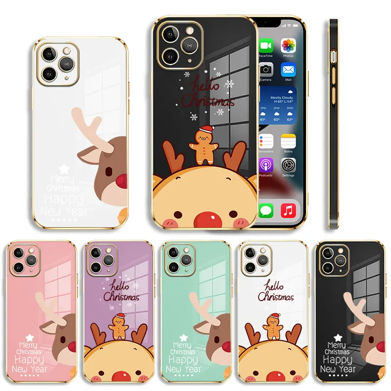 Merry Christmas Sika Deer Luxury Soft Plating Phone Case For iPhone 14 13 12 11 Pro Max Mini X XR XS Max 7 8 6 6s Plus SE Shell
Merry Christmas Sika Deer Luxury Soft Plating Phone Case For iPhone 14 13 12 11 Pro Max Mini X XR XS Max 7 8 6 6s Plus SE Shell