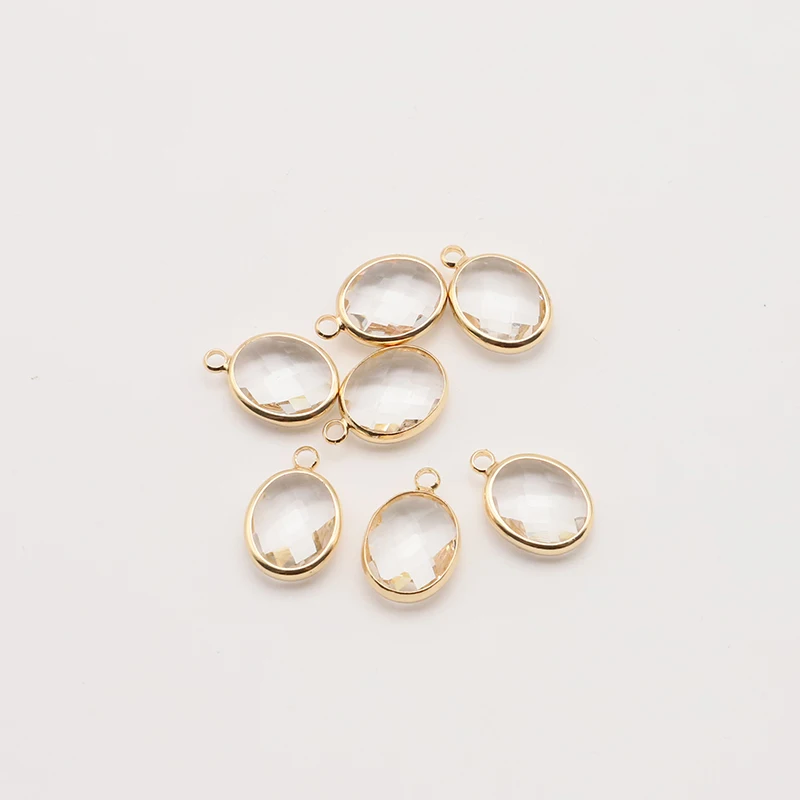 10PC pInlaid White Oval Zircon Charms 18k Gold Plated Copper Pendant Making Neceklace Bracelet DIY Jewelry Handmade Accessories
10PC pInlaid White Oval Zircon Charms 18k Gold Plated Copper Pendant Making Neceklace Bracelet DIY Jewelry Handmade Accessories