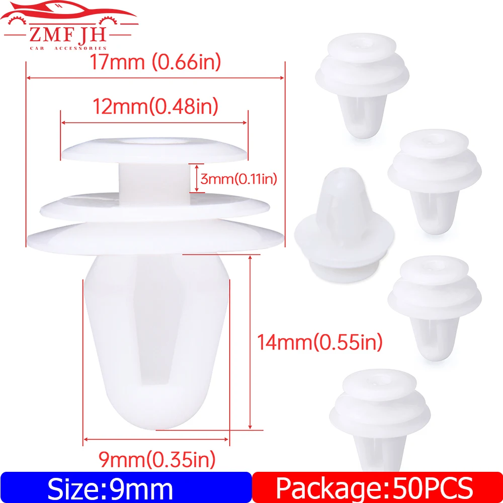 50Pcs Auto Fastener Clip 9mm Hole Door Panel Clips Car Interior Door Card Panel Rivets Clips Auto Fasteners for Universal Car
50Pcs Auto Fastener Clip 9mm Hole Door Panel Clips Car Interior Door Card Panel Rivets Clips Auto Fasteners for Universal Car