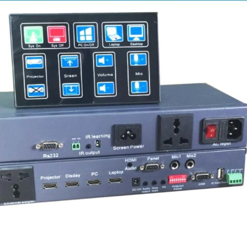 Multimedia controlling projector LCD monitor smart classroom audio video conference switcher Controller
Multimedia controlling projector LCD monitor smart classroom audio video conference switcher Controller