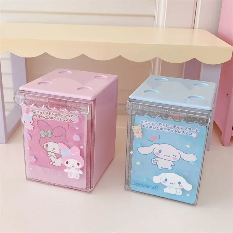 Sanrio My Melody Cinnamoroll Cartoon Cute Drawer Card Transparent Storage Box Desktop Girls Heart Children Gifts Toys for Kids
Sanrio My Melody Cinnamoroll Cartoon Cute Drawer Card Transparent Storage Box Desktop Girls Heart Children Gifts Toys for Kids