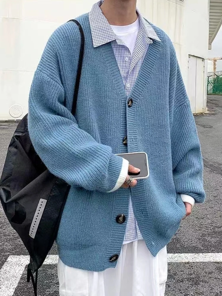 Luxury Brand Men's Winter Clothing Korean Fashion New In Thick Sweater Knitted Cardigans Male Coat Loose Oversize Pulls Tops
Luxury Brand Men's Winter Clothing Korean Fashion New In Thick Sweater Knitted Cardigans Male Coat Loose Oversize Pulls Tops