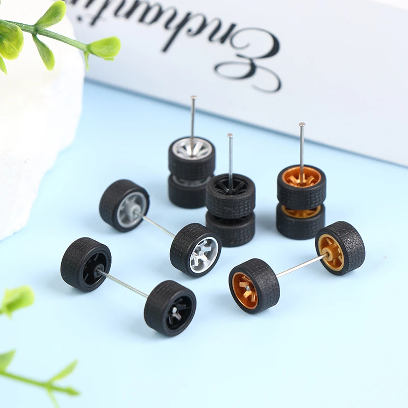 1:64 Wheels For Hotwheels With Rubber Tire Model Model Car Modified Parts Racing Vehicle Toys 4 Wheels + 2 Axles DIY
1:64 Wheels For Hotwheels With Rubber Tire Model Model Car Modified Parts Racing Vehicle Toys 4 Wheels + 2 Axles DIY