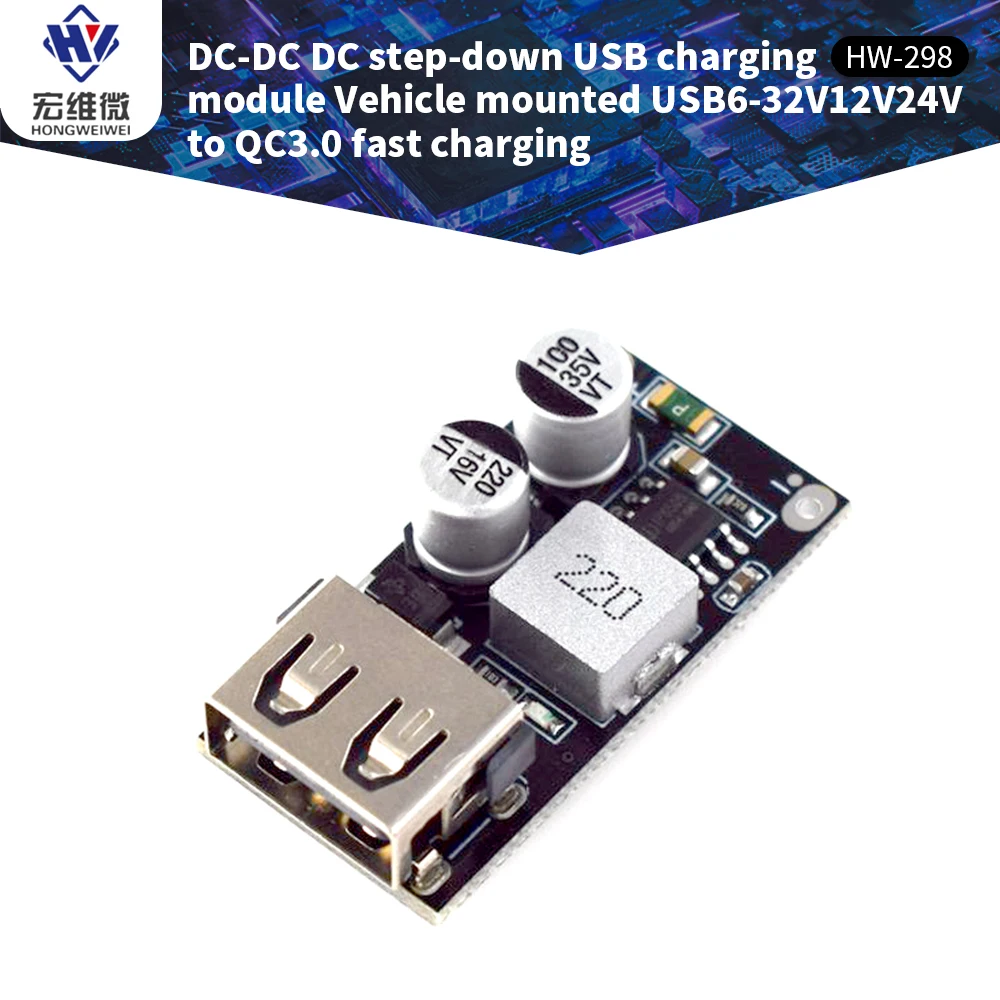 DC DC Step-down Module USB Charging Template USB Car Charger 6-32V 12V 24V Conversion QC3.0 Circuit Board Fast Charge 3V 5V 12V
DC DC Step-down Module USB Charging Template USB Car Charger 6-32V 12V 24V Conversion QC3.0 Circuit Board Fast Charge 3V 5V 12V