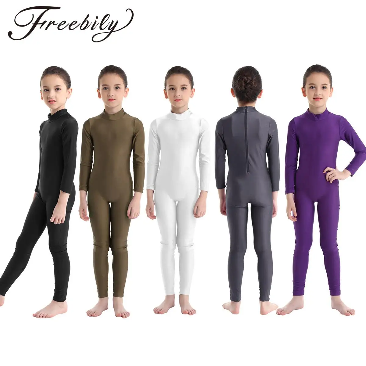 Kids Girls Ballet Leotards Gymnastics Unitards Children Dancewear Full Body Long Sleeve Zipper Dance Class Exercise Jumpsuit
Kids Girls Ballet Leotards Gymnastics Unitards Children Dancewear Full Body Long Sleeve Zipper Dance Class Exercise Jumpsuit