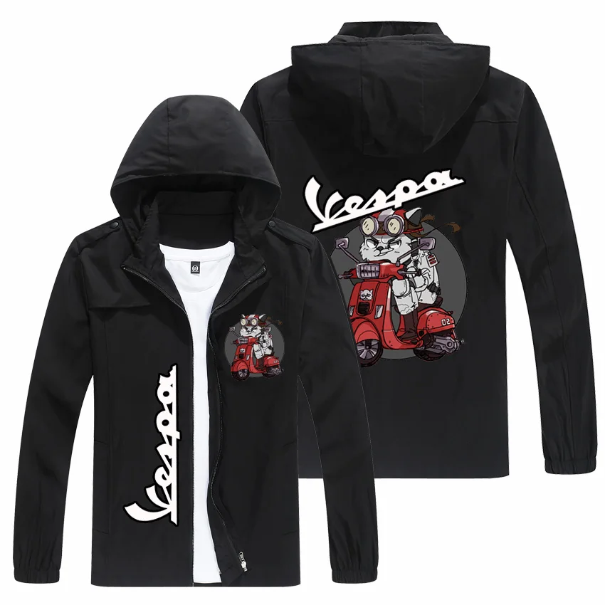 2022 spring and autumn men's VESPA logo Hooded Jacket popular print casual fashion loose rider jacket men's street Basebal
2022 spring and autumn men's VESPA logo Hooded Jacket popular print casual fashion loose rider jacket men's street Basebal