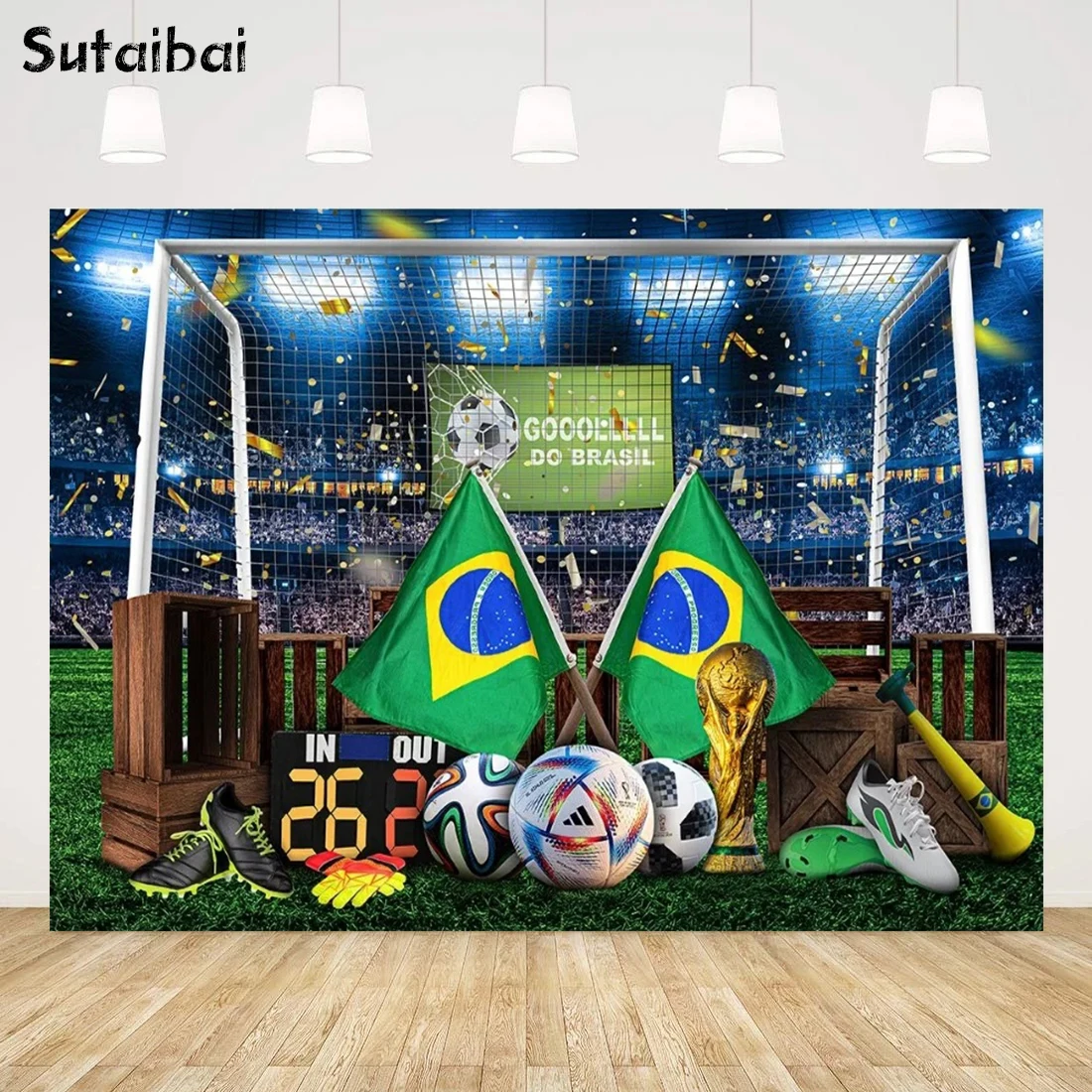 Фон для фотосъемки с изображением спортивного футбольного поля Кубка чемпиона на день рождения детские фоны для фотостудии
Фон для фотосъемки с изображением спортивного футбольного поля Кубка чемпиона на день рождения детские фоны для фотостудии