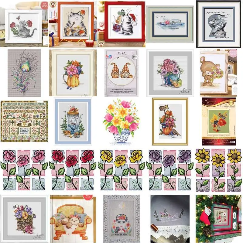 Three little flowers Cross Stich Embroidery set Electronic drawing Cross Stich Needlework PDF by Email
Three little flowers Cross Stich Embroidery set Electronic drawing Cross Stich Needlework PDF by Email