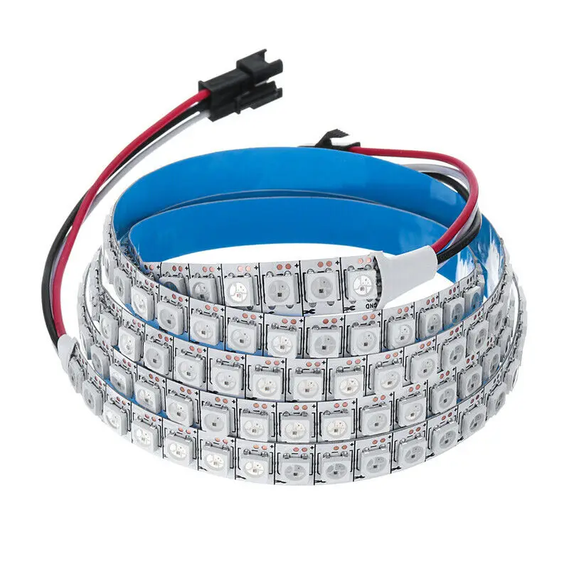 Светодиодная лента Ws2812B 5050Smd 144 со встроенной Rgb Ic, индивидуальное адресное Dc
Светодиодная лента Ws2812B 5050Smd 144 со встроенной Rgb Ic, индивидуальное адресное Dc