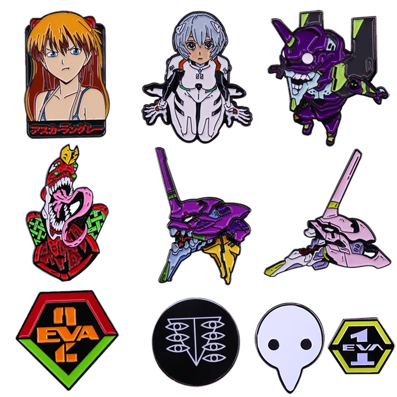 Evangelion Anime Pins Asuka and Ayanami Rei Badge Cool Mecha EVA-01 Pin Lapel Pin Kawaii Badge Accessories Jewelry Friends Gift
Evangelion Anime Pins Asuka and Ayanami Rei Badge Cool Mecha EVA-01 Pin Lapel Pin Kawaii Badge Accessories Jewelry Friends Gift