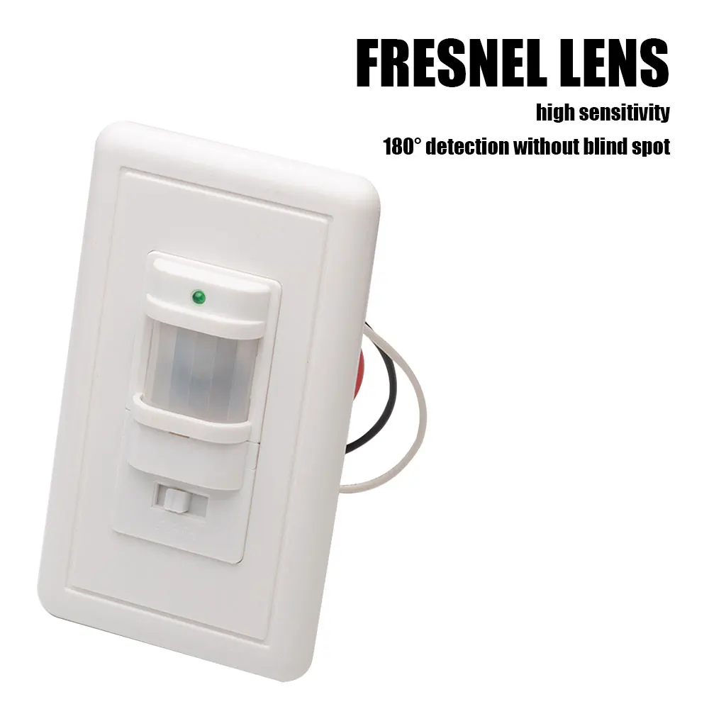 PIR Motion Sensor Switch AC 110V-240V Recessed Infrared smart Human body Sensor Wall Switch work with In dark Adjustable time
PIR Motion Sensor Switch AC 110V-240V Recessed Infrared smart Human body Sensor Wall Switch work with In dark Adjustable time