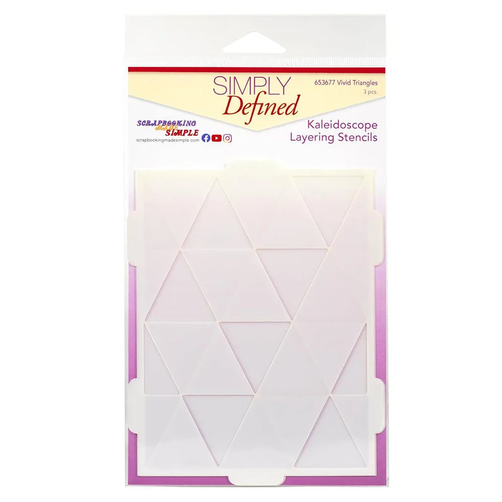 2022 Kaleidoscope Vivid Triangle Layering Stencils Craft Wax Paper Cards Scrapbooking Diary Coloring Kids Fun Diy Drawing Molds
2022 Kaleidoscope Vivid Triangle Layering Stencils Craft Wax Paper Cards Scrapbooking Diary Coloring Kids Fun Diy Drawing Molds