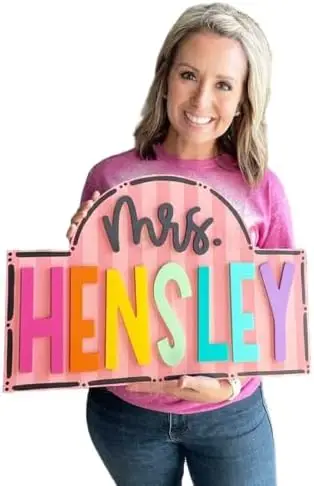 Teacher Name Sign, Name Custom Teacher Door Hanging Sign Rainbow Classroom Door Hanger Back To School Teacher Appreciation Gift
Teacher Name Sign, Name Custom Teacher Door Hanging Sign Rainbow Classroom Door Hanger Back To School Teacher Appreciation Gift