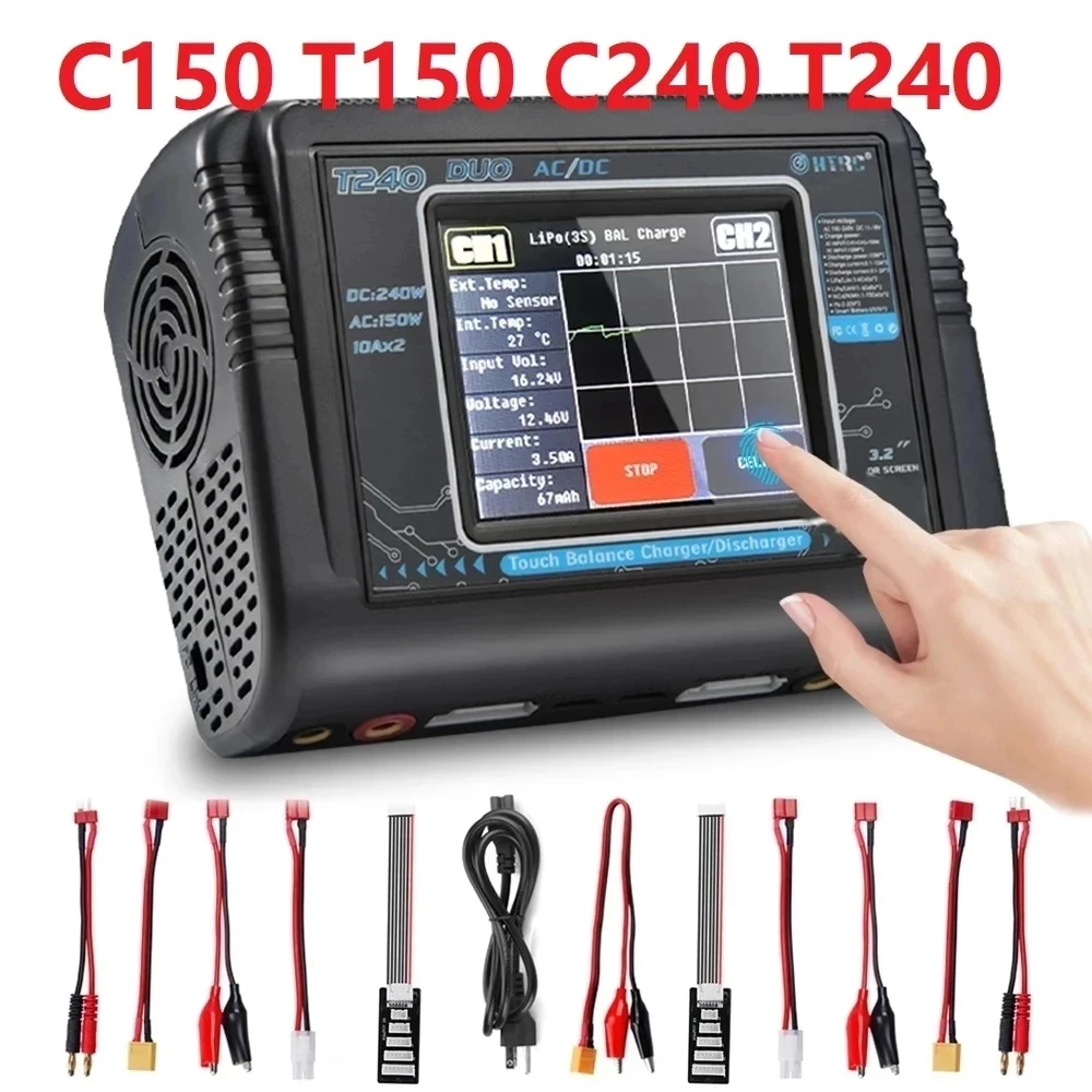 Зарядное устройство зарядное устройство C150 T150 C240 T240 Duo Lipo Двухканальное AC 150 Вт DC 240 Вт с сенсорным экраном
Зарядное устройство зарядное устройство C150 T150 C240 T240 Duo Lipo Двухканальное AC 150 Вт DC 240 Вт с сенсорным экраном