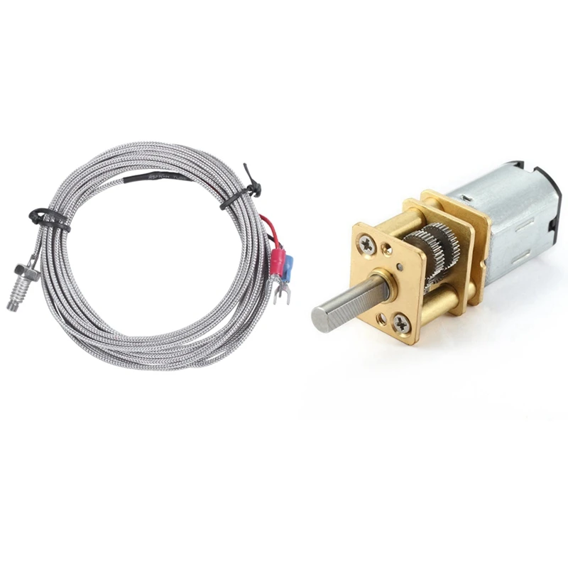 K Type Thermocouple Temperature Controller 0-400C Sensor Probe with DC 6V 10RPM Reduction Motor Mini Gear Box Motor
K Type Thermocouple Temperature Controller 0-400C Sensor Probe with DC 6V 10RPM Reduction Motor Mini Gear Box Motor