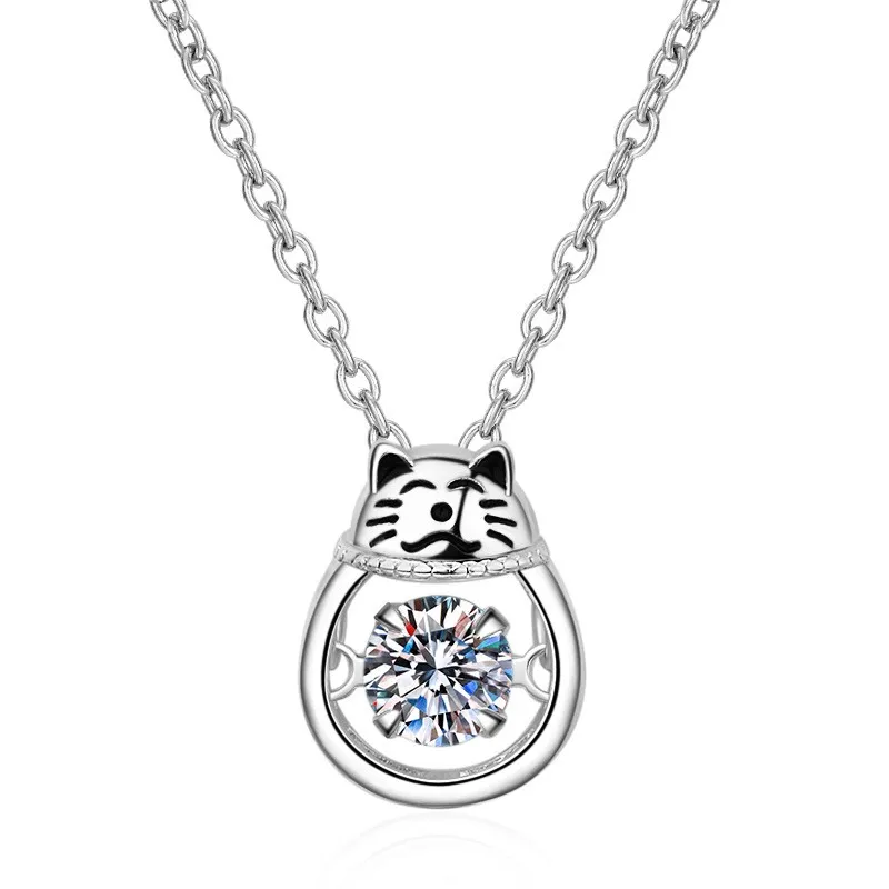 AZ093-X Lefei Fashion Luxury Classic 0.3 Ct Moissanite Nimble Lucky Money Cat Necklace For Women 925 Silver Party Charms Jewelry
AZ093-X Lefei Fashion Luxury Classic 0.3 Ct Moissanite Nimble Lucky Money Cat Necklace For Women 925 Silver Party Charms Jewelry