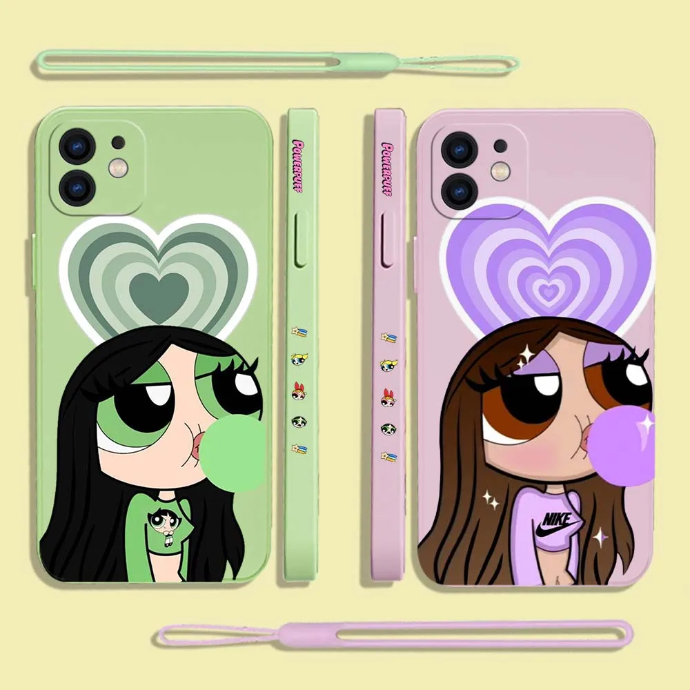 Powerpuffs Girls Phone Case For iPhone 14 13 12 11 Pro Max Mini X XR XS MAX SE20 8 7 Plus 6 Plus Silicone Cases with Hand Strap
Powerpuffs Girls Phone Case For iPhone 14 13 12 11 Pro Max Mini X XR XS MAX SE20 8 7 Plus 6 Plus Silicone Cases with Hand Strap