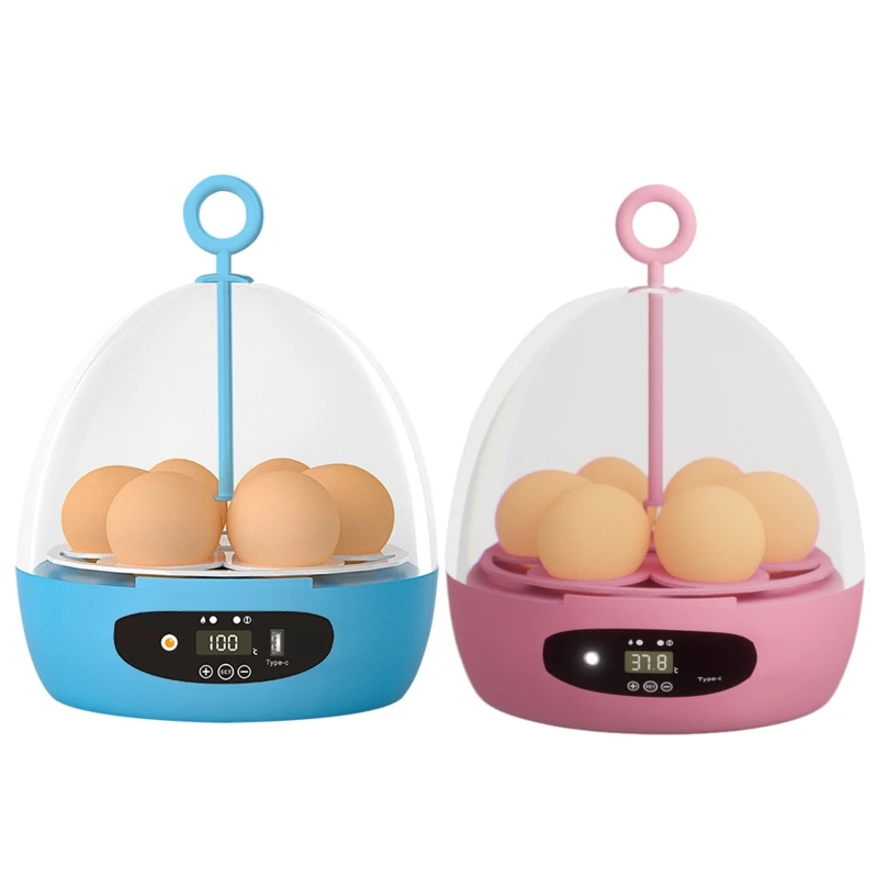 Egg Incubator 6 Eggs Incubators for Hatching Eggs Heat and Humidity Control 6 Eggs Fully Turnning Poultry Hatcher
Egg Incubator 6 Eggs Incubators for Hatching Eggs Heat and Humidity Control 6 Eggs Fully Turnning Poultry Hatcher