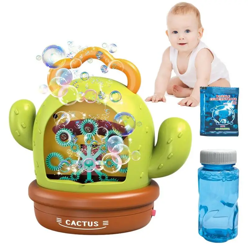 Bubble Machine For Kids Rechargeable Cactus Shaped Automatic Bubble Machine Electric Bubble Maker With Sound Lights Bubbles For
Bubble Machine For Kids Rechargeable Cactus Shaped Automatic Bubble Machine Electric Bubble Maker With Sound Lights Bubbles For