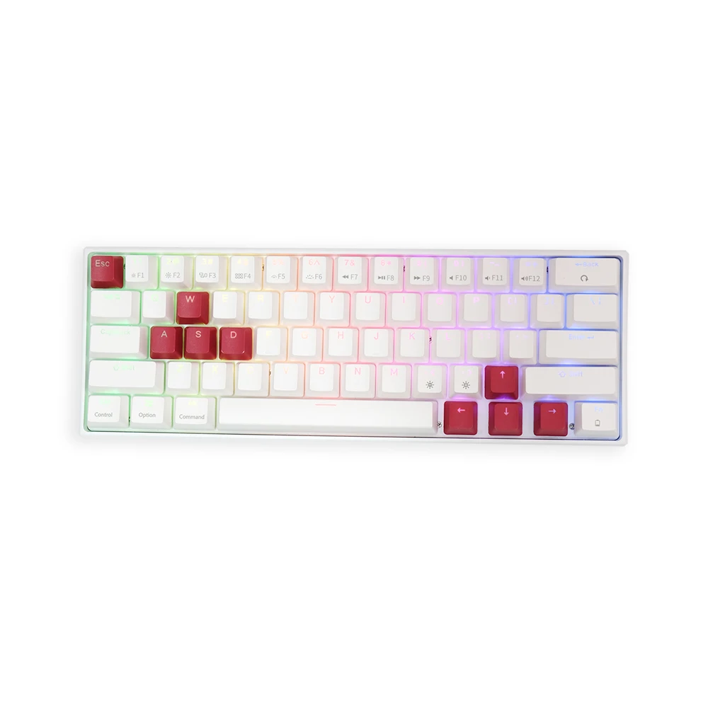 Hot-Swap Mechanical 60% Keyboard RGB Red Switch Wireless Gateron Keyboard with Extra 9 Keycaps
Hot-Swap Mechanical 60% Keyboard RGB Red Switch Wireless Gateron Keyboard with Extra 9 Keycaps