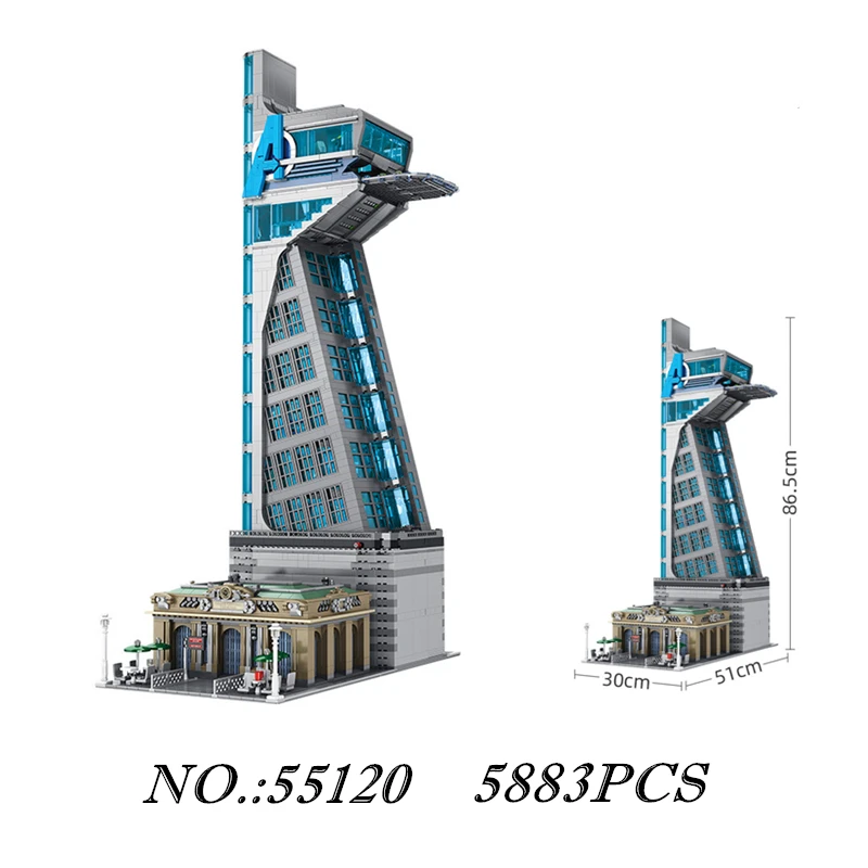 IN STOCK 5883PCS 55120 Hero Tower Iron Tower Man Base Model with LED Lights Building Block Bricks Toys Birthday Christmas Gifts
IN STOCK 5883PCS 55120 Hero Tower Iron Tower Man Base Model with LED Lights Building Block Bricks Toys Birthday Christmas Gifts