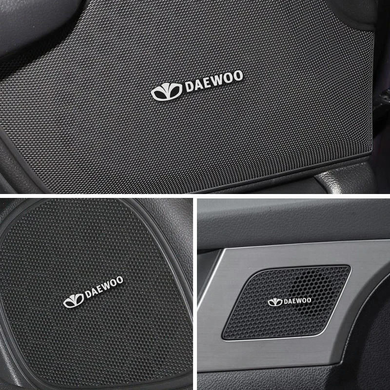 2/4Pcs 3D Aluminum Car Audio Stereo Speaker Badge Emblem Sticker For Daewoo Matiz Kalos Nexia Gentra Espero Lanos Dama Nubira
2/4Pcs 3D Aluminum Car Audio Stereo Speaker Badge Emblem Sticker For Daewoo Matiz Kalos Nexia Gentra Espero Lanos Dama Nubira