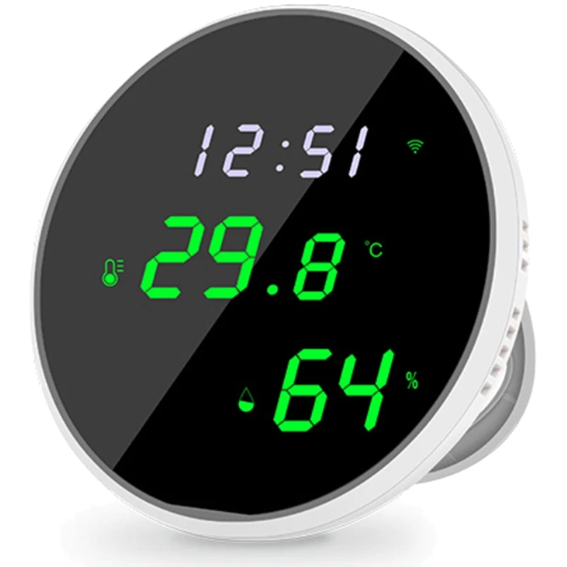 Wifi Room Thermometer Smart Temperature Humidity Monitor With LED Backlit Display
Wifi Room Thermometer Smart Temperature Humidity Monitor With LED Backlit Display