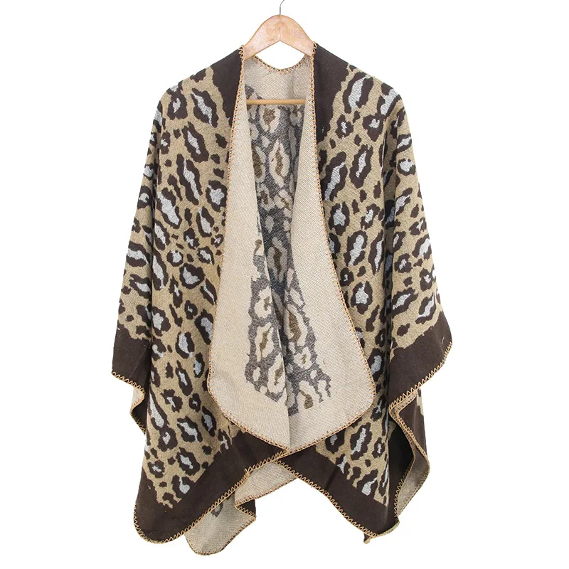 CHENKIO Autumn Winter Stoles Women's Shawl Wrap Cardigan Poncho Cape Oversized Leopard Print Sweater Coat Large Scarf Long Shawl
CHENKIO Autumn Winter Stoles Women's Shawl Wrap Cardigan Poncho Cape Oversized Leopard Print Sweater Coat Large Scarf Long Shawl