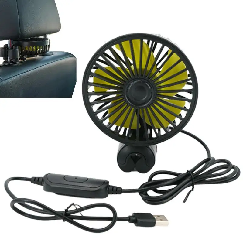 Electric Car Fan Car Fans With 3-level Speed Regulation USB Car Fans With ABS Fan Blades And USB Charging Cable For Car Back
Electric Car Fan Car Fans With 3-level Speed Regulation USB Car Fans With ABS Fan Blades And USB Charging Cable For Car Back