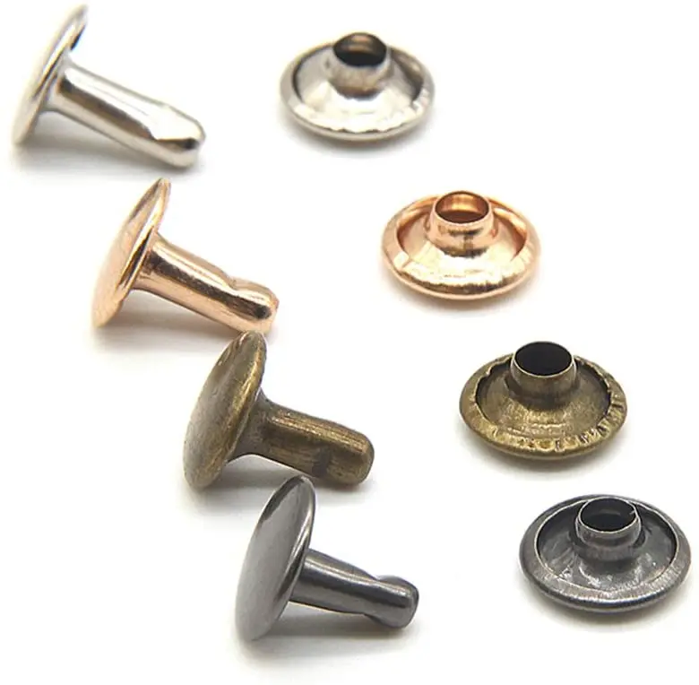 100Pcs 6/8mm Metal Double Cap Rivets Set Studs Round Rivet for Leather Craft Bag Belt Clothing Garment Shoes Pet Collar Decor
100Pcs 6/8mm Metal Double Cap Rivets Set Studs Round Rivet for Leather Craft Bag Belt Clothing Garment Shoes Pet Collar Decor