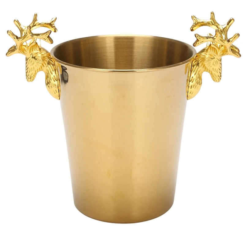 

Ice Champagne Bucket Deer Head Wine Chiller Bottle Ice Barrel Cooler Champagne Beer Cold Water Ice Container