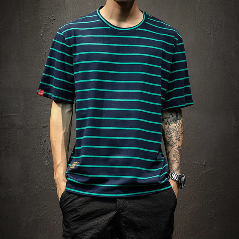 Hot Sale 2022 New Fashion Brand Mens Short Sleeve T Shirt Summer Striped T Shirt Men O Neck Mens Casual Hip Hop Streetwear Tops
Hot Sale 2022 New Fashion Brand Mens Short Sleeve T Shirt Summer Striped T Shirt Men O Neck Mens Casual Hip Hop Streetwear Tops