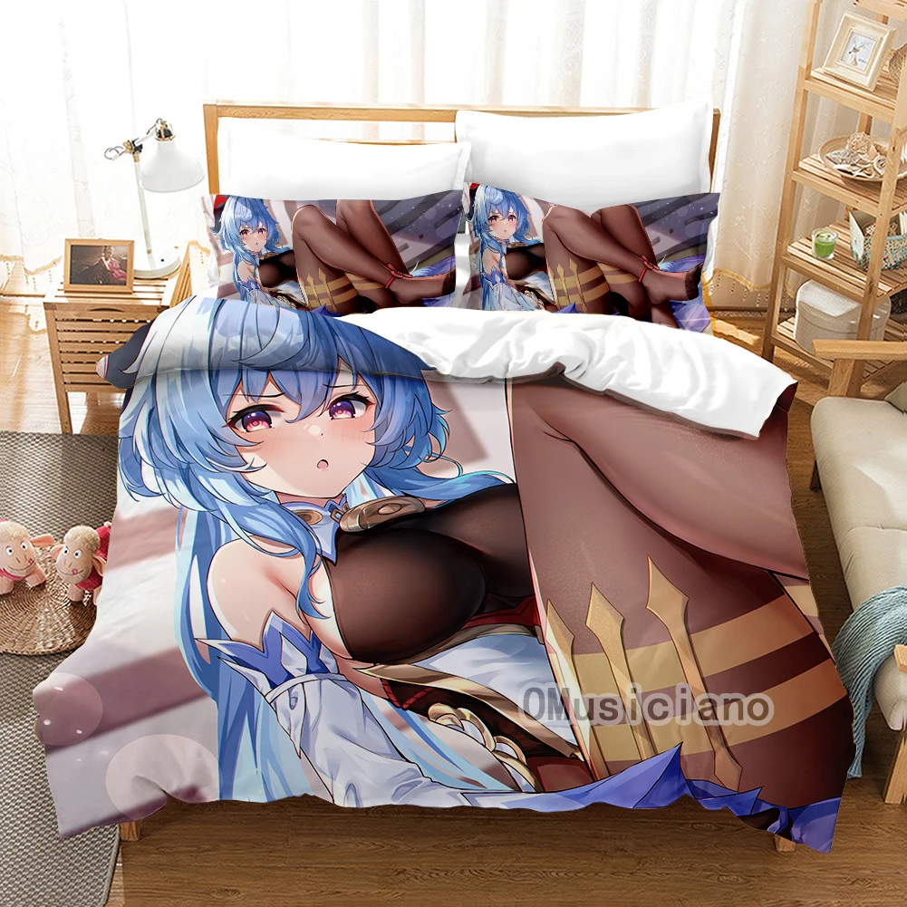 OMusiciano Beautiful Ganyu printing custom bedding set, Genshin Impact game role duvet cover set bedspread 3pcs kid's gift
OMusiciano Beautiful Ganyu printing custom bedding set, Genshin Impact game role duvet cover set bedspread 3pcs kid's gift