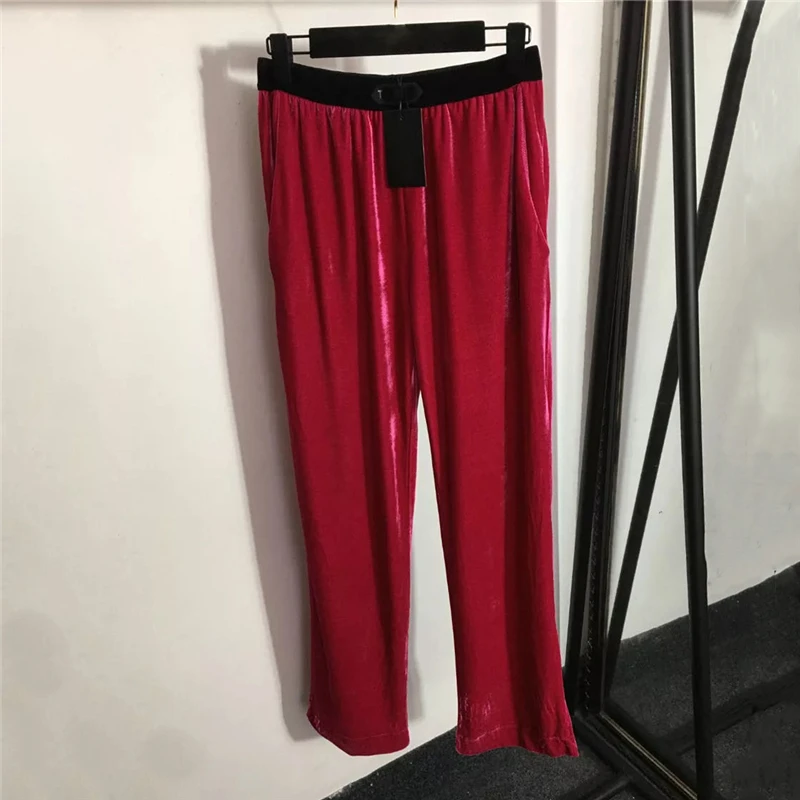 2022FW new velvet High waist embroidered casual pants High quality women's elastic waist fashion y2k solid color wide leg pants
2022FW new velvet High waist embroidered casual pants High quality women's elastic waist fashion y2k solid color wide leg pants