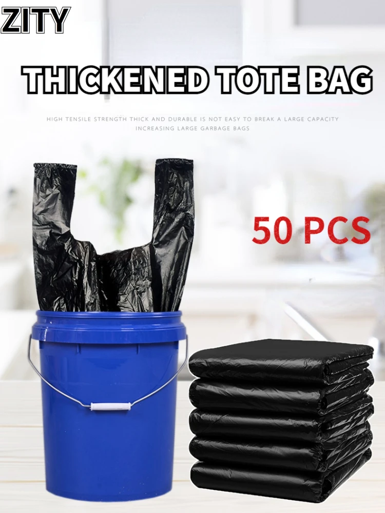 1 Bag 50 PCS Handle Portable Garbage Bag Thickened Disposable Plastic Bag Trash Bags Waste Bin Rubbish Bags
1 Bag 50 PCS Handle Portable Garbage Bag Thickened Disposable Plastic Bag Trash Bags Waste Bin Rubbish Bags