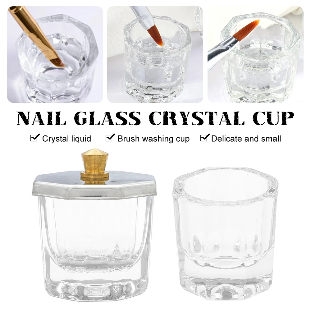Nail Art Crystal Glass Dappen Dish With Lid Mini Acrylic Liquid Powder Bowl Cup Nail Art Manicure Tools Washing Equipment
Nail Art Crystal Glass Dappen Dish With Lid Mini Acrylic Liquid Powder Bowl Cup Nail Art Manicure Tools Washing Equipment