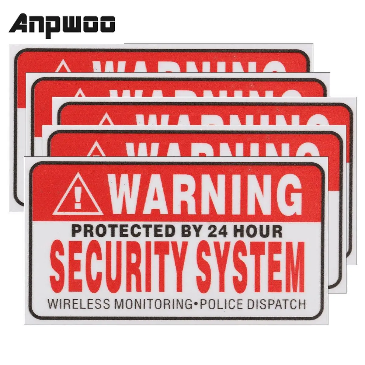 5Pcs/Set Warning Protected by 24 Hour Security System Stickers Saftey Alarm Signs Decal Warning Mark Business 9*5cm Car Styling
5Pcs/Set Warning Protected by 24 Hour Security System Stickers Saftey Alarm Signs Decal Warning Mark Business 9*5cm Car Styling