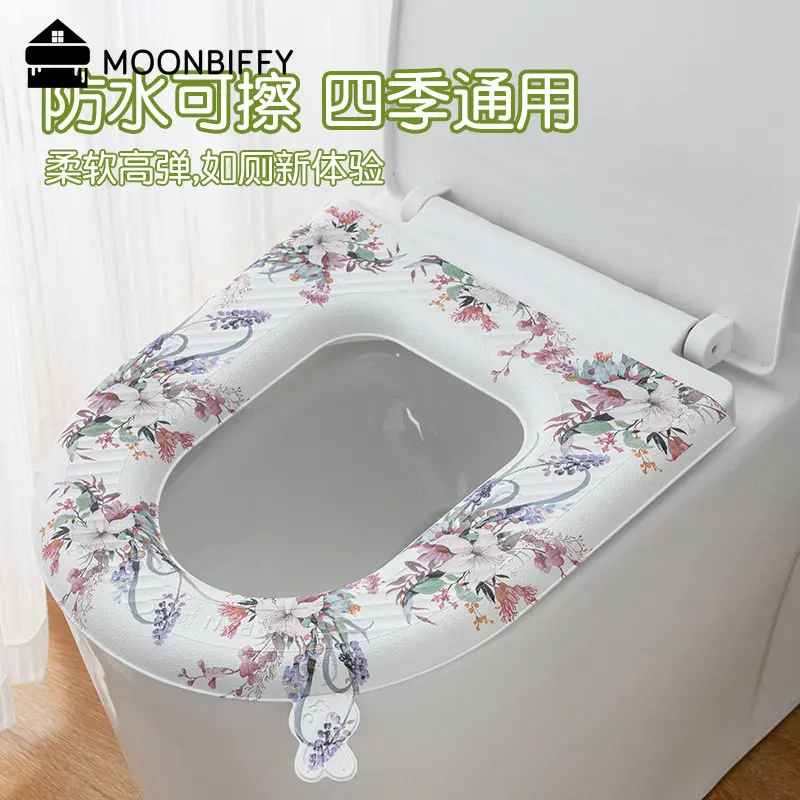 Pastoral Style Waterproof Toilet Seat Washable Thickened Cartoon Rabbit Print Mat Cover Universal Easy To Clean Toilet Seat
Pastoral Style Waterproof Toilet Seat Washable Thickened Cartoon Rabbit Print Mat Cover Universal Easy To Clean Toilet Seat