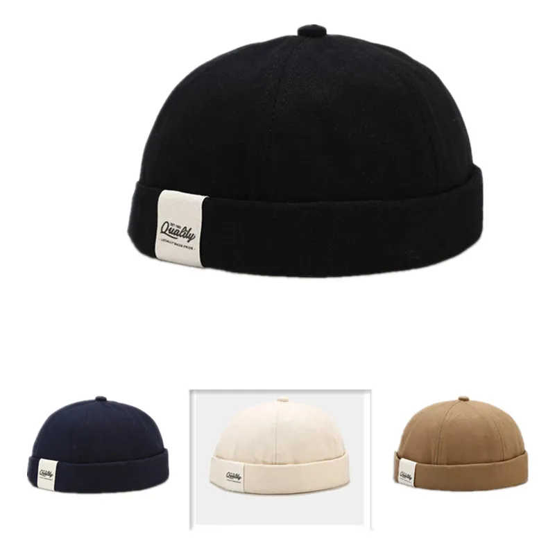 LDSLYJR Vintage Docker Cap Brimless Hat Breathable Beanie Hats Cotton Adjustable letter Landlord Sailor Cap Men and Women
LDSLYJR Vintage Docker Cap Brimless Hat Breathable Beanie Hats Cotton Adjustable letter Landlord Sailor Cap Men and Women