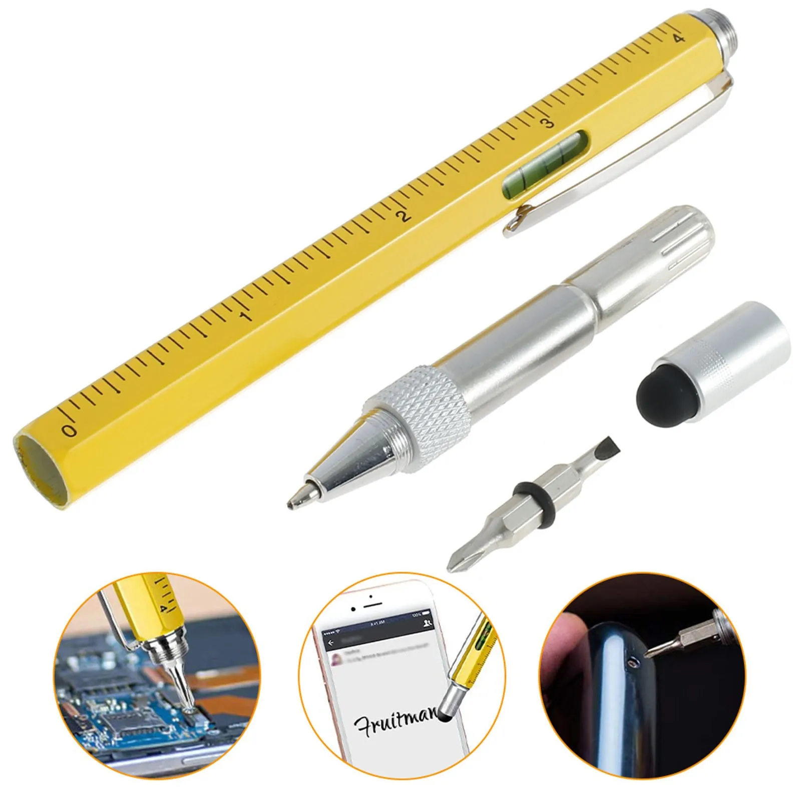 Многофункциональная ручка 6 в 1 Уникальный гаджет офисные принадлежности подарки