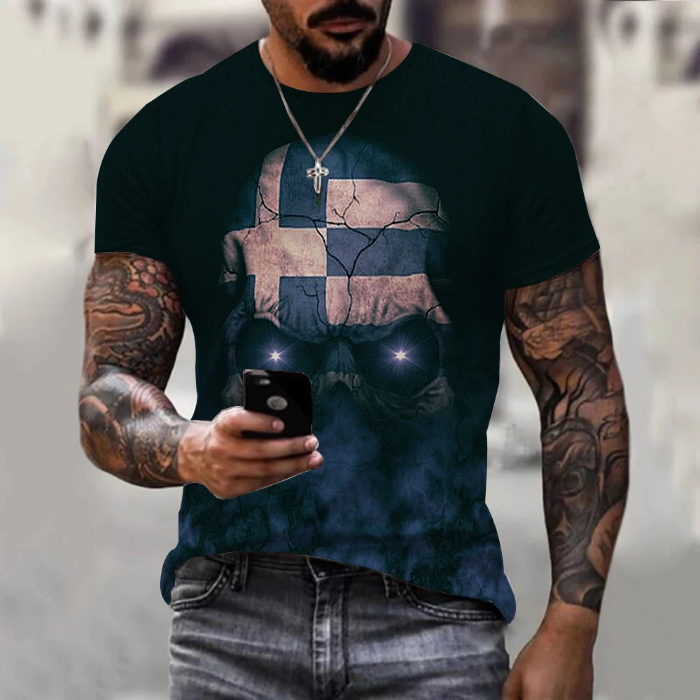 New Brand skull t shirt men punk T Shirts Hip Hop 3d Print tshirt Summer Short Sleeve Streetwear Loose Mens Clothing Oversized
New Brand skull t shirt men punk T Shirts Hip Hop 3d Print tshirt Summer Short Sleeve Streetwear Loose Mens Clothing Oversized