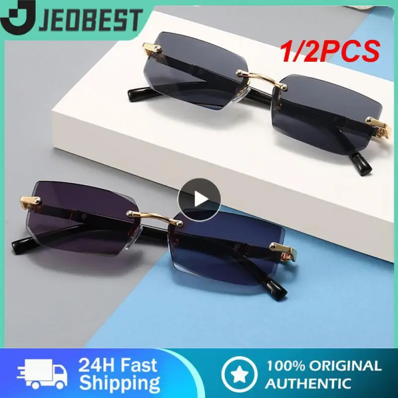 1/2PCS Trendy Punk Rimless Rectangle Sunglasses Men Women Fashion Shades UV400 Driving Sun Glasses Frameless Gradient Eyewear
1/2PCS Trendy Punk Rimless Rectangle Sunglasses Men Women Fashion Shades UV400 Driving Sun Glasses Frameless Gradient Eyewear