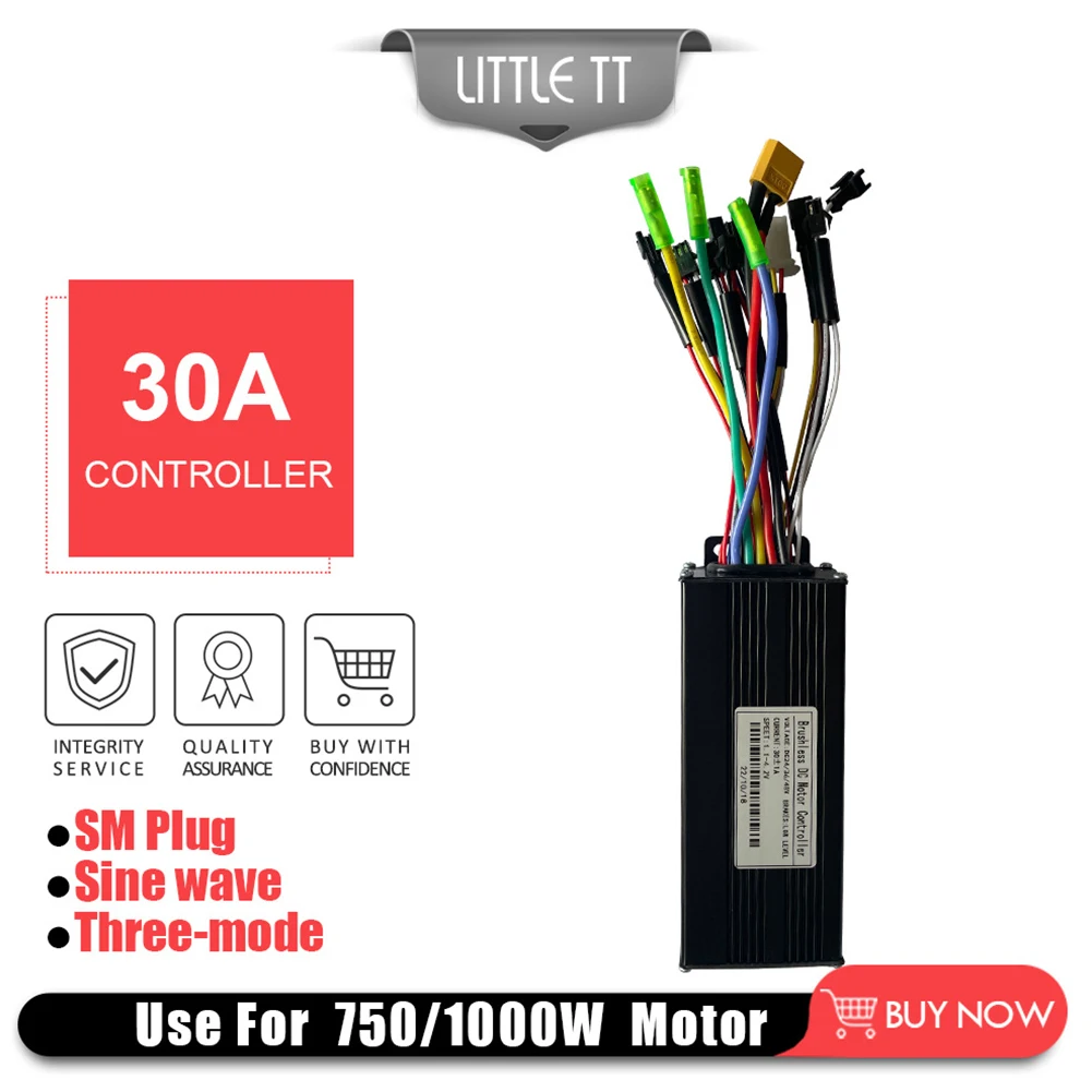 Three Mode Brushless Controller 30A 750/1000W Hot Sale N 24/36/48V E-Bike Sine Wave Accessories Electric Scooter Replace Part
Three Mode Brushless Controller 30A 750/1000W Hot Sale N 24/36/48V E-Bike Sine Wave Accessories Electric Scooter Replace Part