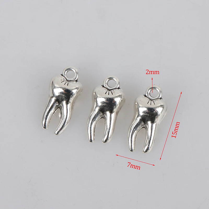 20 Pcs Charms 3D Zombie Tooth Teeth Molar Antique Silver Color Pendants Making Findings Handmade Tibetan Jewelry
20 Pcs Charms 3D Zombie Tooth Teeth Molar Antique Silver Color Pendants Making Findings Handmade Tibetan Jewelry