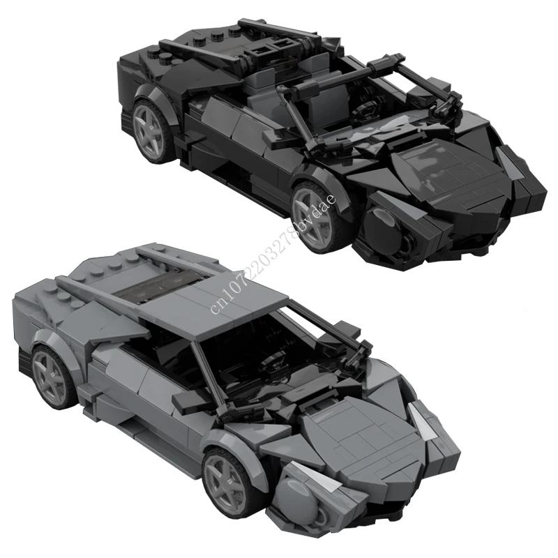 MOC Speed Champions Reventón Black/Grey SportsCar Model Building Blocks Bricks Technology DIY Creative Assembly Kids Toys Gifts
MOC Speed Champions Reventón Black/Grey SportsCar Model Building Blocks Bricks Technology DIY Creative Assembly Kids Toys Gifts