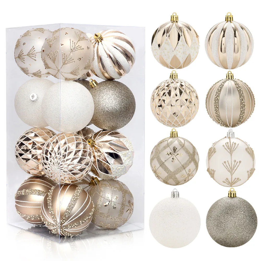 16pcs/box 8cm Painted Christmas Ball Ornaments Xmas Tree Hanging Ball DIY Home Party Decoration New Year Gift
16pcs/box 8cm Painted Christmas Ball Ornaments Xmas Tree Hanging Ball DIY Home Party Decoration New Year Gift